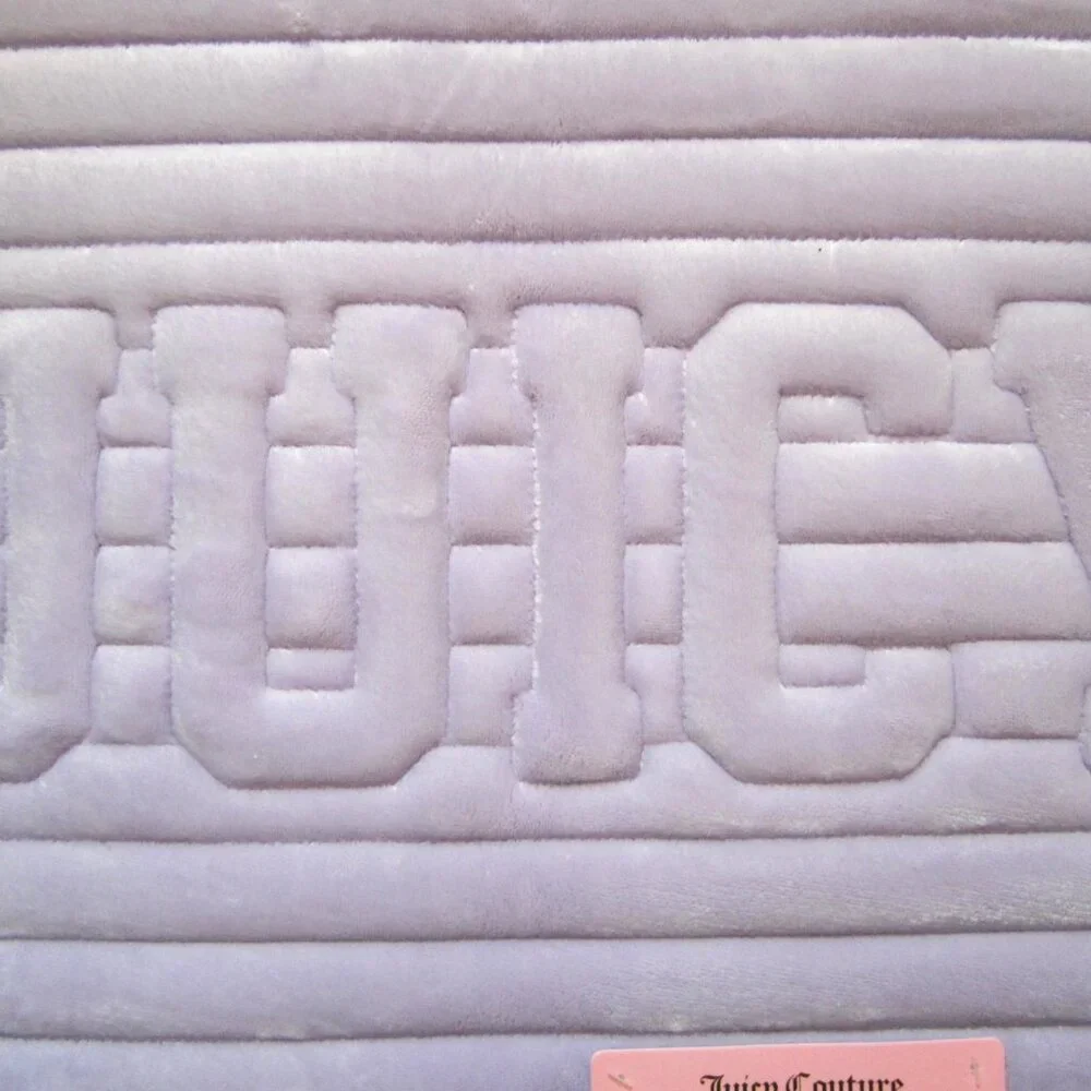 Juicy Couture Purple Lavender Bathroom Memory Foam Bath Rug Mat Shower Home